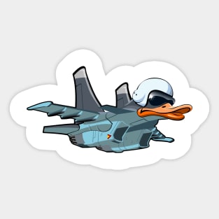 Cartoon fighter plane Sticker